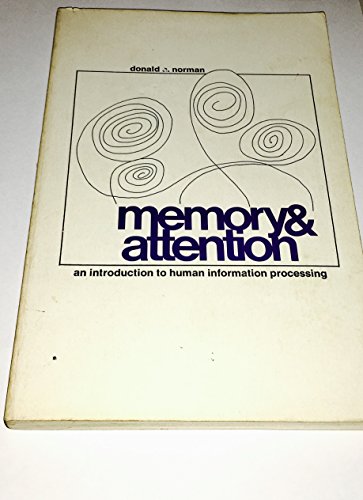 Beispielbild fr Memory and Attention zum Verkauf von Better World Books