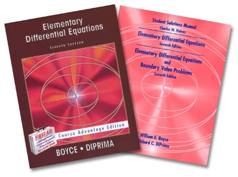 Elementary Differential Equations, Textbook and Student Solutions Manual, Seventh Edition, Active Learning Edition Set (9780471654995) by Boyce, William E.