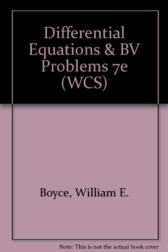 Beispielbild fr Differential Equations and Bv Problems 7e (Wcs) zum Verkauf von Better World Books