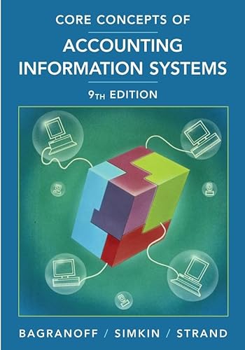 Beispielbild fr Core Concepts of Accounting Information Systems zum Verkauf von ThriftBooks-Atlanta
