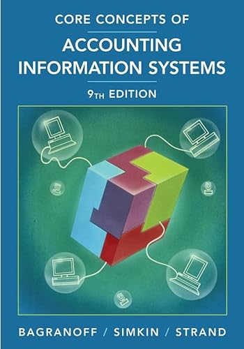 Imagen de archivo de Core Concepts of Accounting Information Systems, Ninth Edition a la venta por Downtown Atlantis Books