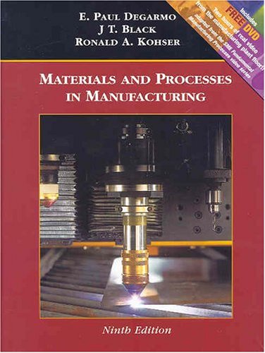 9780471656777: Materials and Processes in Manufacturing