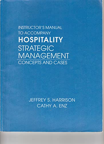 Stock image for Instructor's Manual to Accompany Hospitality Strategic Management for sale by Prompt Shipping/ Quality Books