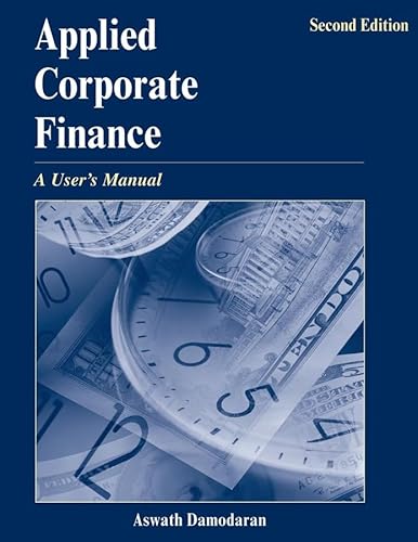 Imagen de archivo de Applied Corporate Finance : A User's Manual a la venta por Better World Books