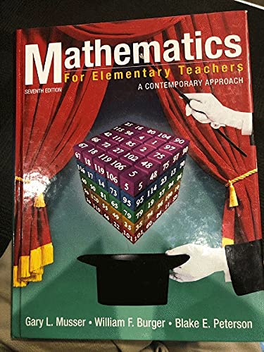 Imagen de archivo de Mathematics for Elementary Teachers : A Contemporary Approach a la venta por Better World Books: West