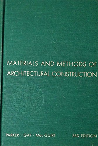 Imagen de archivo de Materials & Methods of Architectural Construction a la venta por Once Upon A Time Books