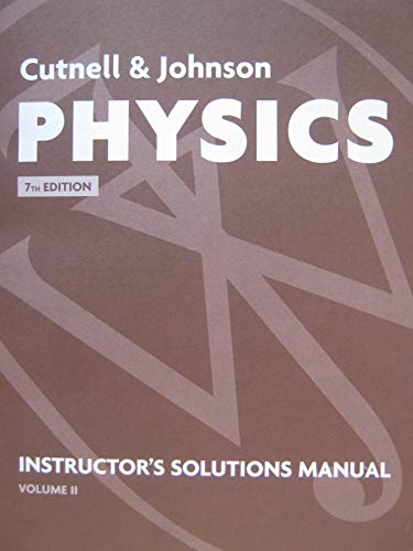 Immagine dell'editore per Physics, Chapters 17-32, Instructor's Solutions Manual venduto da TextbookRush