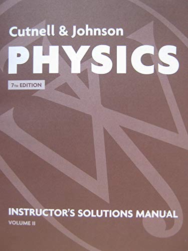 Stock image for Physics, Chapters 17-32, Instructor's Solutions Manual for sale by TextbookRush