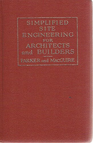 Imagen de archivo de Simplified Site Engineering for Architects and Builders a la venta por Better World Books