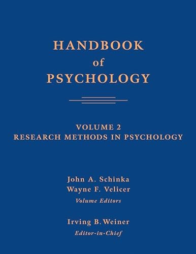 9780471666653: Handbook of Psychology, Volume 2: Research Methods in Psychology