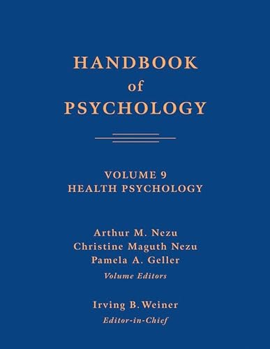 Stock image for Handbook of Psychology, Health Psychology: Vol 9 for sale by Revaluation Books