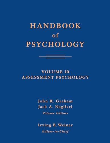 Imagen de archivo de Handbook of Psychology, Assessment Psychology (Volume 10) a la venta por HPB-Red