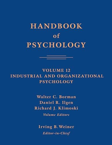 Stock image for Handbook of Psychology, Industrial and Organizational Psychology (Volume 12) for sale by HPB-Red