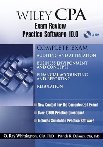 Wiley CPA Examination Review Practice Software 10.0 (9780471668480) by O. Ray Whittington; Patrick R. Delaney