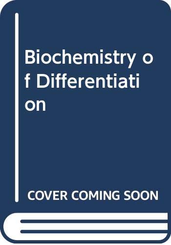 Stock image for Biochemistry of Differentiation for sale by Wonder Book