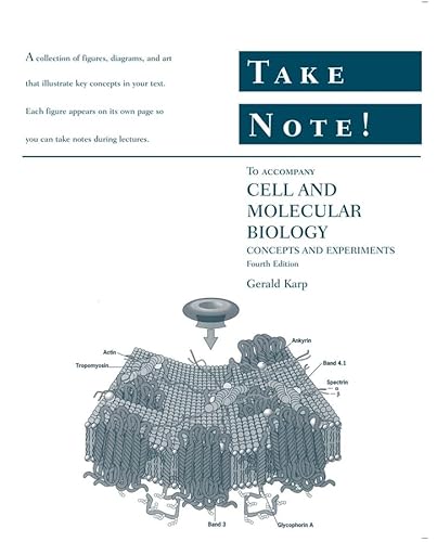 9780471669098: Take Note! to accompany Cell and Molecular Biology: Concepts and Experiments, 4th Edition