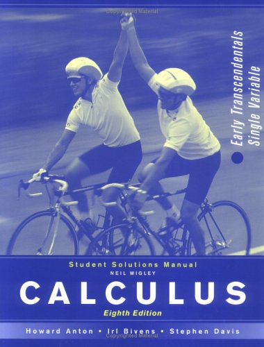 9780471672050: Student's Solutions Manual (Calculus: Early Transcendentals Combined)