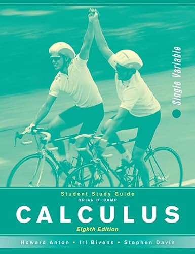 Stock image for "Calculus, Student Study Guide: Single Variable" for sale by Hawking Books