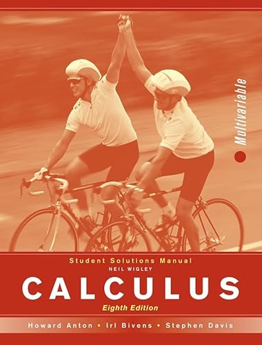 9780471672128: Student Solutions Manual (Calculus: Multivariable)