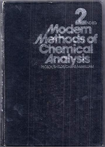 Beispielbild fr Modern Methods of Chemical Analysis. 2nd edition zum Verkauf von Bingo Used Books