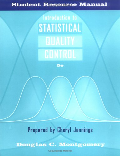 Stock image for Introduction to Statistical Quality Control, Student Resource Manual for sale by SecondSale
