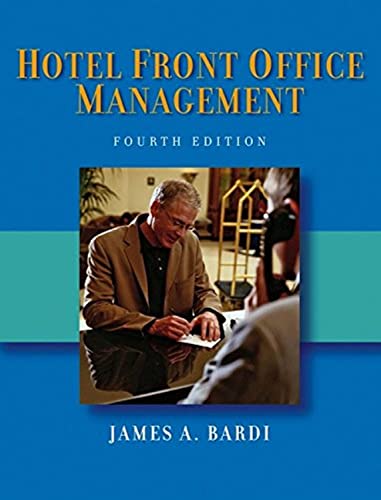 Beispielbild fr Hotel Front Office Management zum Verkauf von Better World Books