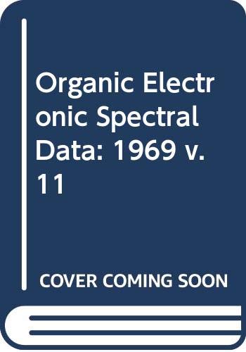 Beispielbild fr Organic Electronic Spectral Data zum Verkauf von Better World Books