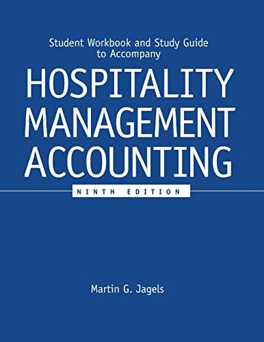 Stock image for Hospitality Management Accounting, Student Workbook for sale by medimops