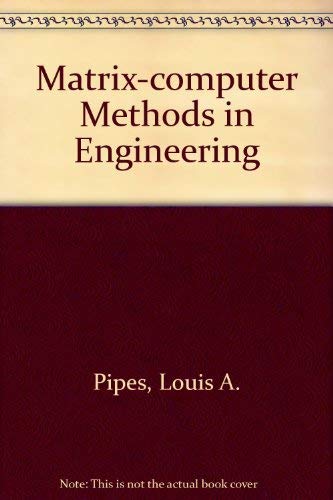 9780471690009: Matrix-computer Methods in Engineering