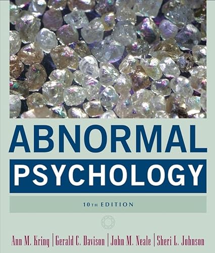 Stock image for Abnormal Psychology Kring, Ann M.; Davison, Gerald C.; Neale, John M. and Johnson, Sheri L. for sale by Aragon Books Canada