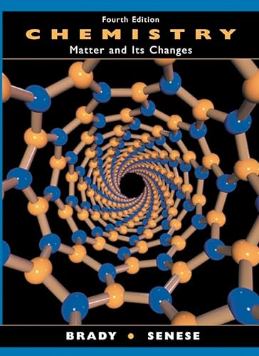 Chemistry, 4th Edition, Student Solutions Manual, Student Access Card eGrade Plus 2 Term and Student Survey Set (9780471694304) by Brady, James E.