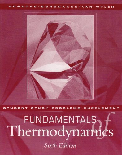 Beispielbild fr Fundamentals of Thermodynamics, Work Example Supplement zum Verkauf von HPB-Red