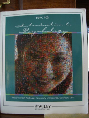 9780471696827: Introduction to Psychology Psyc 103 [Taschenbuch] by Wiley custom services.