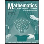 Beispielbild fr Mathematics for Elementary Teachers: A Contemporary Approach Instructor's Resource Manual 7th Edition Paper Back zum Verkauf von Book Lover's Warehouse