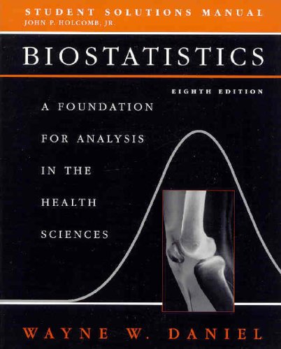 Imagen de archivo de Biostatistics, Student Solutions Manual: A Foundation for Analysis in the Health Sciences (Wiley Series in Probability and Statistics) a la venta por ThriftBooks-Dallas