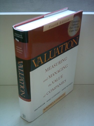 Imagen de archivo de Valuation: Measuring and Managing the Value of Companies a la venta por ThriftBooks-Atlanta