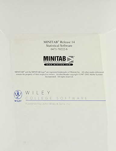 9780471702221: Minitab Release 14 for Windows: Minitab Statistical Software (CD-ROM)