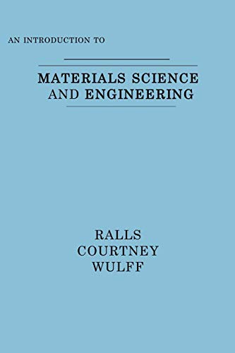 Beispielbild fr An Introduction to Materials Science and Engineering zum Verkauf von Better World Books