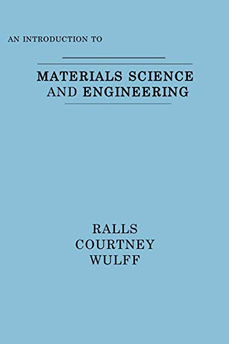 Imagen de archivo de An Introduction to Materials Science and Engineering a la venta por Better World Books