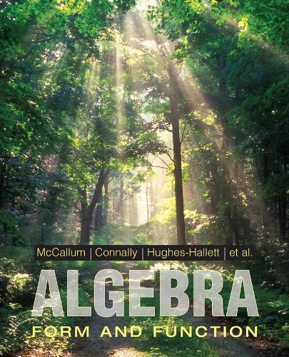 Stock image for Algebra: Form and Function for sale by Once Upon A Time Books
