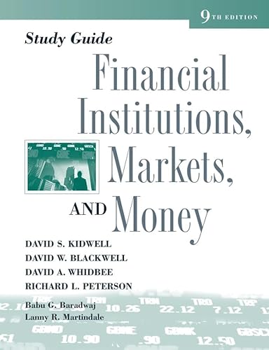 Imagen de archivo de Study Guide to Accompany Financial Institutions, Markets and Money a la venta por ThriftBooks-Dallas