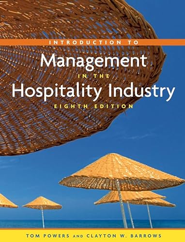 Beispielbild fr Introduction to Management in the Hospitality Industry, Eighth Edition and NRAEF Student Workbook Package zum Verkauf von HPB-Red