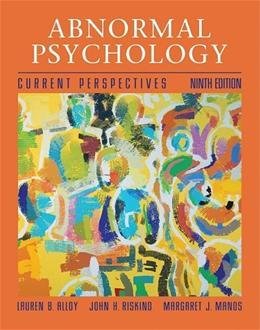 (WCS)Abnormal Psychology 9th Edition for University of Iowa (9780471710158) by Gerald C. Davison