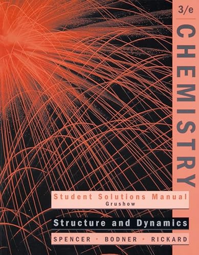 Stock image for Student Solutions Manual to Accompany Chemistry: Structure and Dynamics for sale by ThriftBooks-Dallas