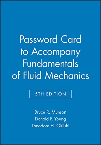 9780471712510: Password Card To Accompany Fundamentals Of Fluid Mechanics