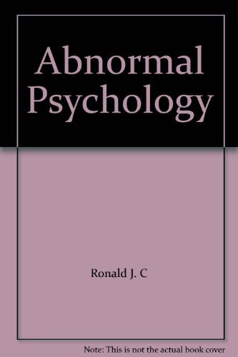 Abnormal Psychology, Tenth Edition with Cases (9780471712602) by Kring, Ann M.