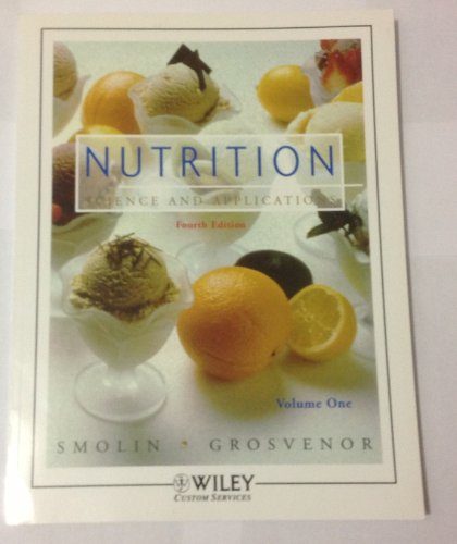Beispielbild fr Nutrition Science and Applications (Volume One) zum Verkauf von SecondSale