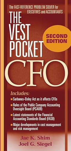 9780471715719: The Vest Pocket CFO