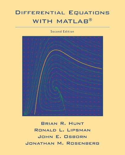 Stock image for Differential Equations with Matlab for sale by Better World Books