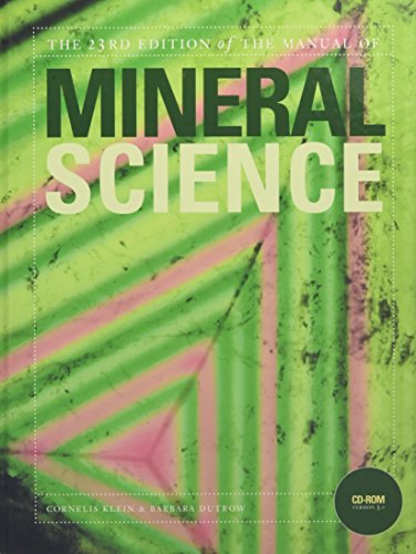 Imagen de archivo de Manual of Mineral Science a la venta por HPB-Red